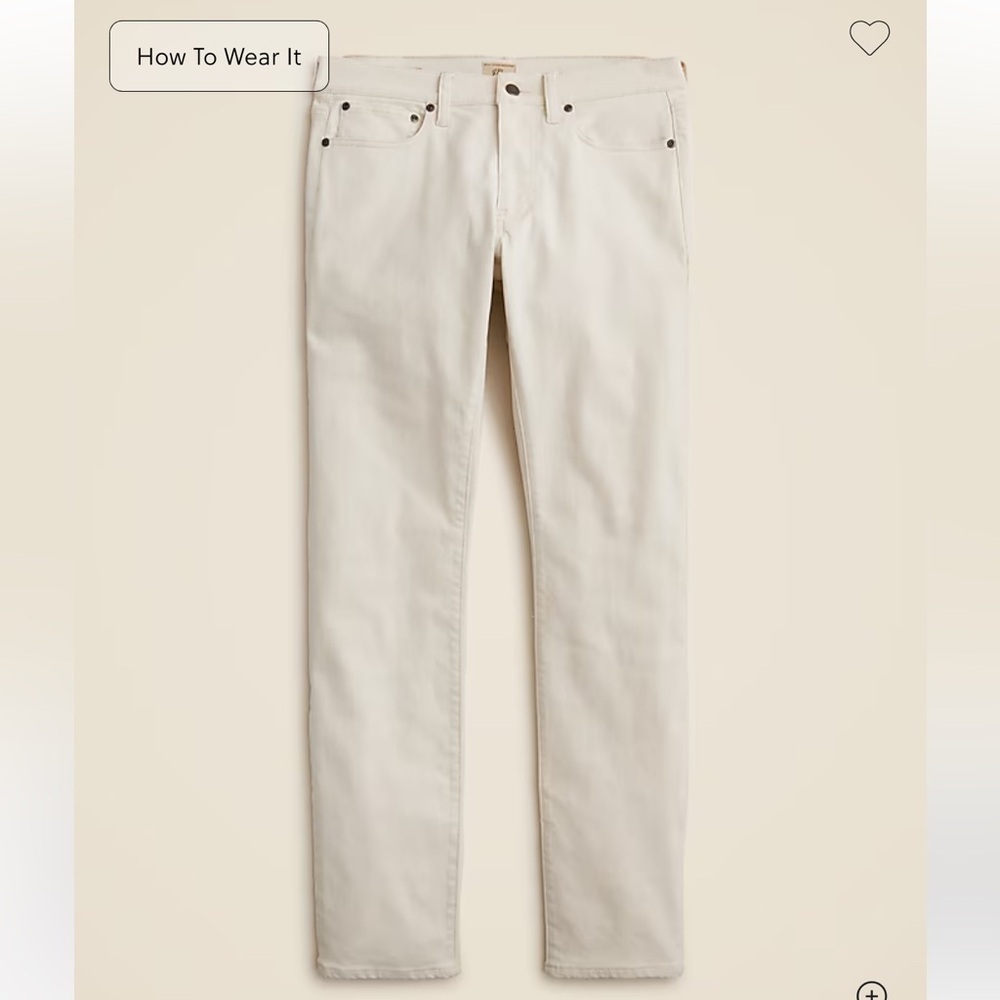 J. Crew 484 Slim-fit Bergen five-pocket pant